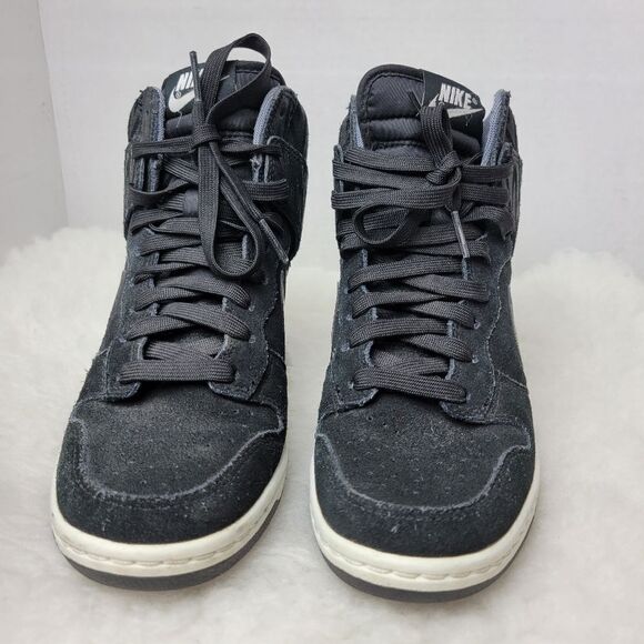 Nike Dunk Sky Hi Black White Women's 543258-002 Wedge Sneaker Shoes Size 7 - Picture 2 of 9